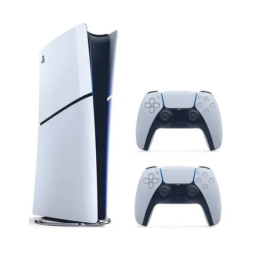 Консоль Sony PlayStation 5 Slim Digital Edition + 2 Геймпада беспроводных DualSense White + гарантия б/у