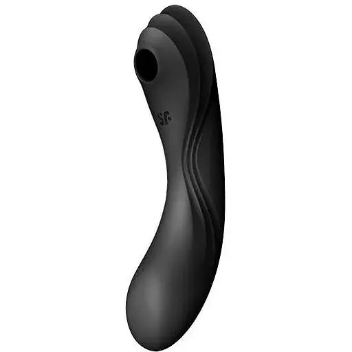 Вакуумний стимулятор із вібрацією Satisfyer Curvy Trinity 4 Black 3 в 1 - фото 2