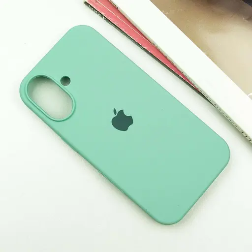 Чехол Epik Silicone Case Full Protective AA для Apple iPhone 16, 6.1 Бирюзовый/Turquoise - фото 2
