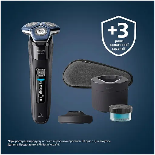 Бритва електрична Philips Series 7000 роторна синя (S7886/35) - фото 5
