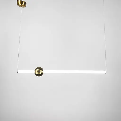 Led світильник Tube&Ball із латунною кулькою у двох формах Line.F Сторона Вертикальна - фото 8