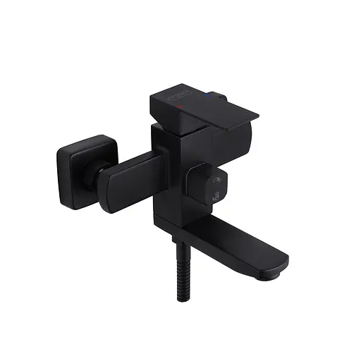 Змішувач для ванної Kroner KRP Edelstahl Kubus - SCH060 CV025652 Чорний матовий - фото 1
