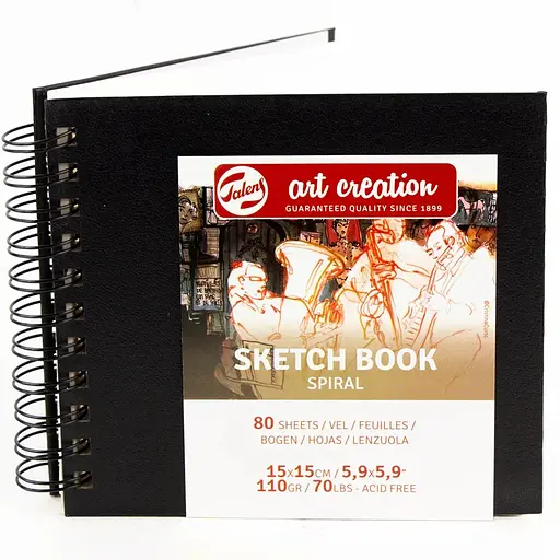 Блокнот на спіралі Royal Talens Art Creation 15х15см 110г/м2 80л - фото 3