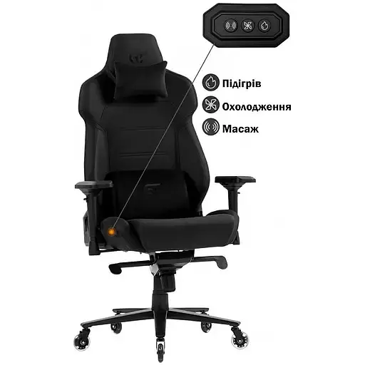 Геймерське крісло GT Racer (X-8703 Fabric Black) - фото 6