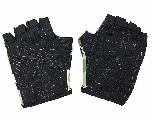 Велорукавиці дитячі West Biking YP0211248 з короткими пальцями XL (7-9 р) камуфляж Black-Green (G0001837) - фото 2