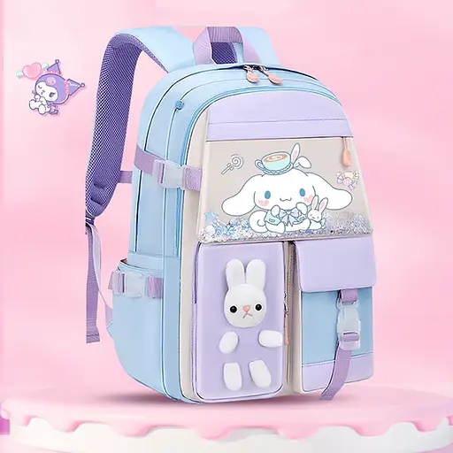 Рюкзак Kuromi, 36x20x40 см, 2 відділення, 6 кишень, регульовані лямки, на блискавці, C72823 (В асортименті) - фото 4