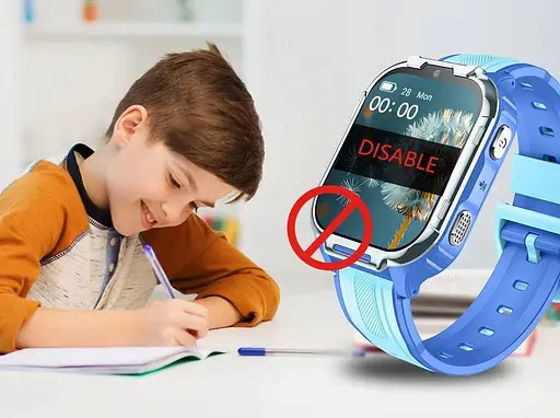 Дитячий смарт-годинник Lemfo D55, 4G GPS Wi-Fi SIM синій - фото 6