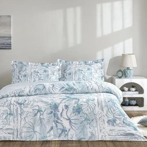 Постельное белье Velora Blue Сатин Tac pbe0051568 - фото 1