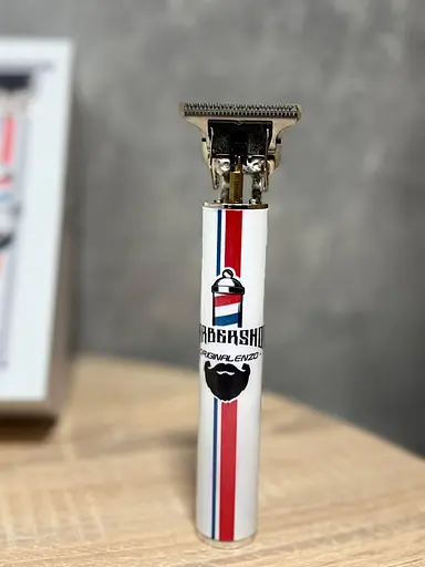 Аккумуляторный триммер для мужчин ENZO EN-1915 водонепроницаемый триммер с насадками для стрижения волос и бороды Белый - фото 4