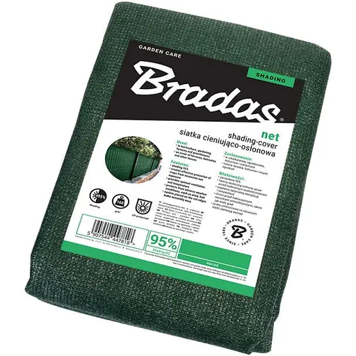 Сетка защитная Bradas 95% затенение 160 г/м² 2x10 м (AS-CO16020010GR/P)  - фото 1