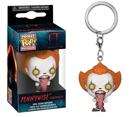 Фігурка-брелок Funko Pop фанк Поп IT Pennywise Funhouse але Пеннивайз Фан Хаус 4 см IT PW 781.784 - фото 2