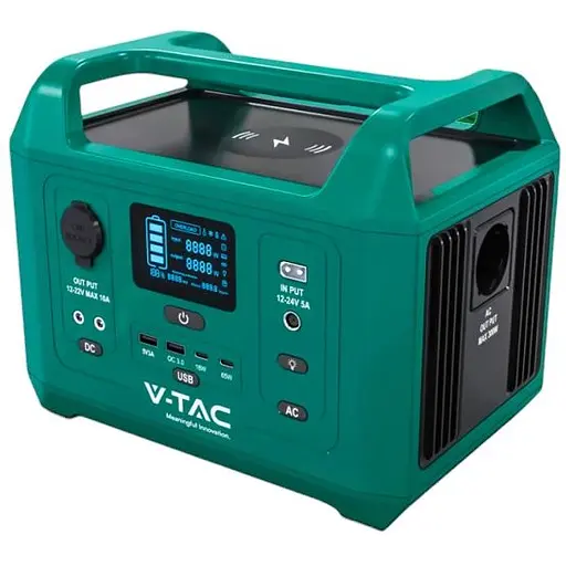 Портативный источник питания V-TAC VT-303N, 300W, LiFePO4 (IRF32135 19.2V 15Ah/288Wh) (249х171.5х208) 4.3kg