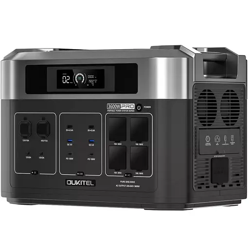 Зарядна станція Oukitel BP2000 Pro 3600w 2048wh Power Type-C USB DC AC - фото 4