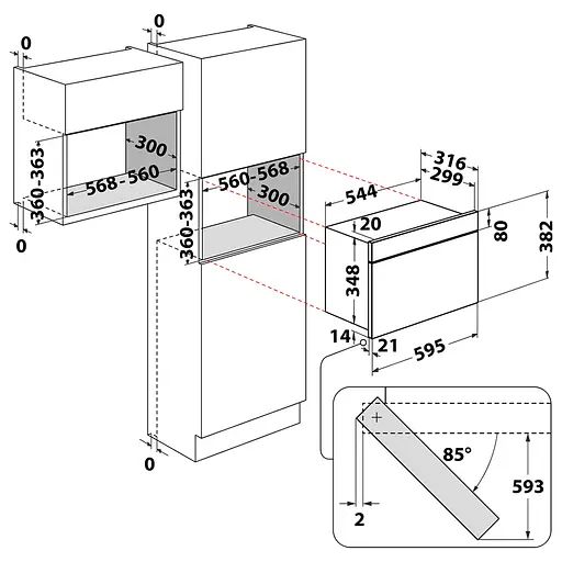 Вбудована мікрохвильова піч Whirlpool MBNA900X з функцією швидкого старту - фото 6