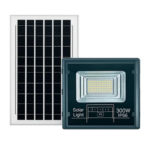 Уличный LED фонарь на солнечных батареях Yiwu светодиодный прожектор уличный 246 LED 300 Вт с солнечной панелью HP-5-75 - фото 1