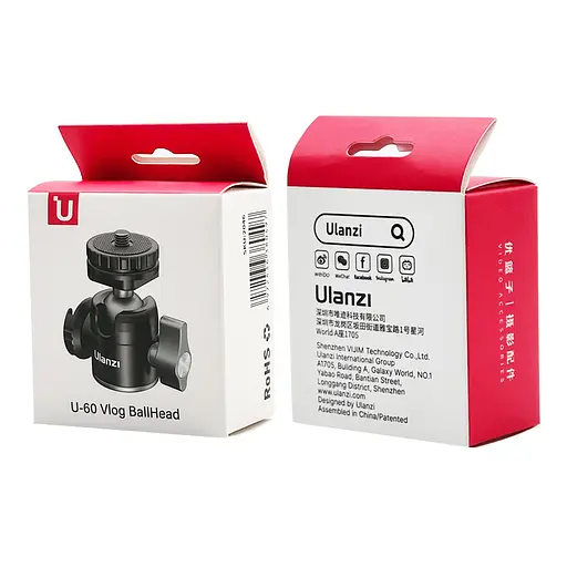 Адаптер кронштейн Ulanzi Vijim Dual Cold Shoe Ballhead (UV-2046 U60) - фото 2