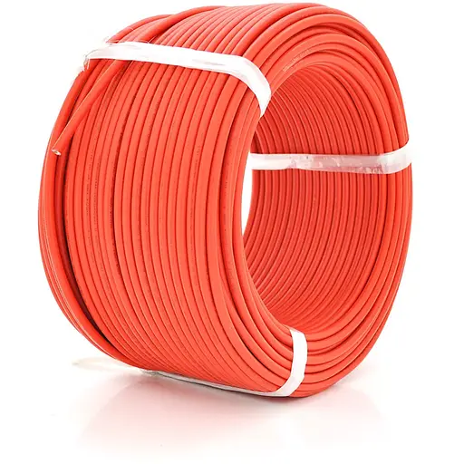 Кабель для солнечных систем 6mm2 (красный) катушка 100м.