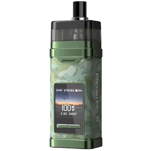 Под-система Smoant Pasito 3 100W Pod 2800mAh 7ml електронна сигарета Kit Camouflage Green (18828) - фото 1