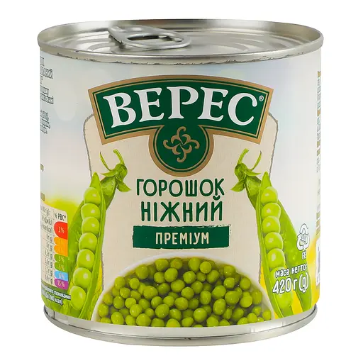 Горошек Верес Премиум Нежный зеленый 420 г - фото 3