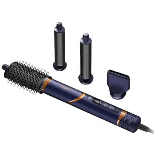 Фен стайлер VGR V 474, 4 в 1 фен для волос 4 насадки 1400 Вт быстрая сушка укладка объем выпрямление завивка