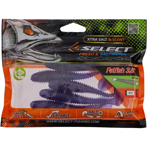 Силікон Select FatFish 3.8" #800 (5 шт/уп) - фото 2