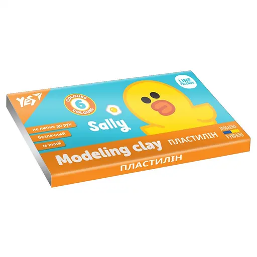 Пластилин Yes Line Friends, 6 цветов, 120 г