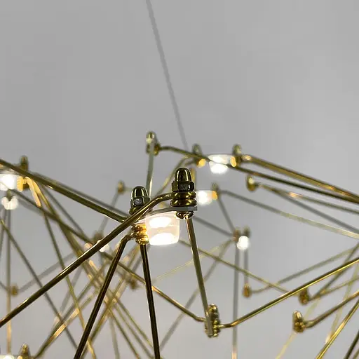 Невагома золота люстра Ø 80 см | Арт. MJ 206-800 Titanium | Line F - фото 3