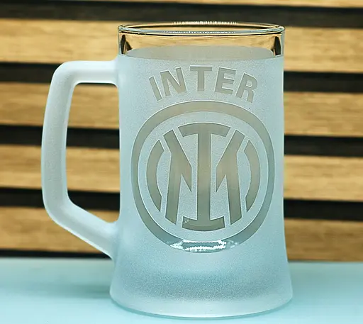 Пивний келих 660 мл ФК Internazionale Milano Інтер з гравіюванням подарунок для фаната   футбольний кухоль - фото 1