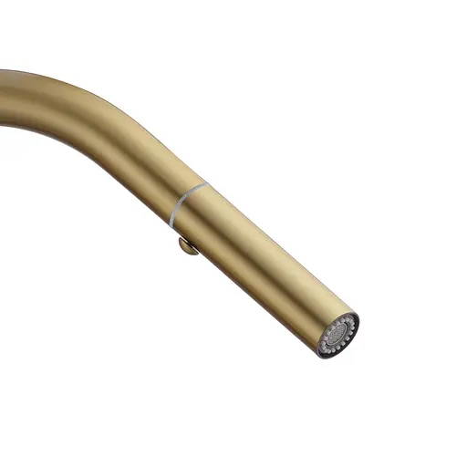 Смеситель для кухни с выдвижным изливом Koer KI-70004-12 KR5004 Золотой - фото 6