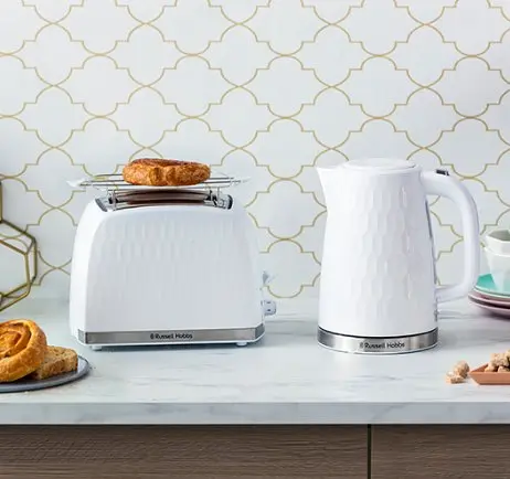 Электрочайник Russell Hobbs Honeycomb White - фото 2
