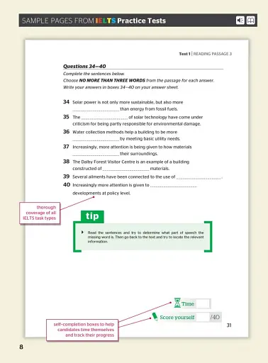 IELTS Practice Tests. Student's Book with Audio CDs (2) and Glossary CD-ROM - фото 8