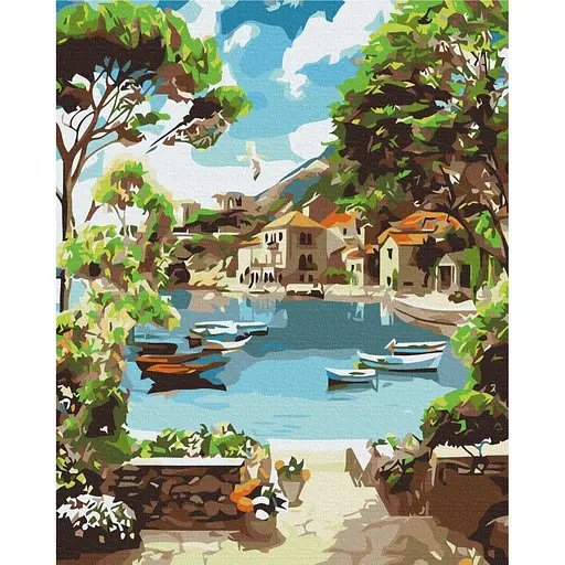 Картина за номерами Лазурна затока Brushme 40x50 см кольорова 000277142