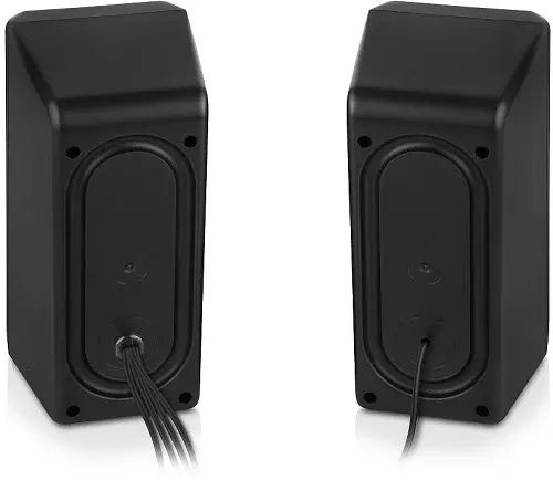 Колонки 2.0 Real-El S-107 Black, 2 x 3 Вт, USB, mini - jack 3.5 мм, RGB - подсветка (EL121100017) - фото 6