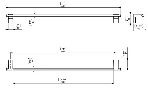 Тримач для рушника Sonia Eletech 113538 Хром - фото 2