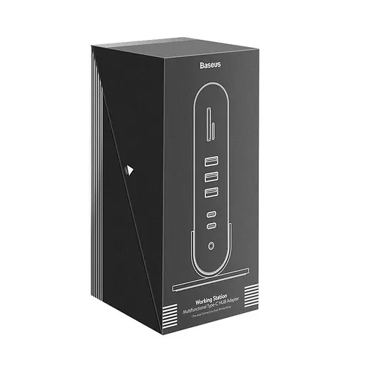 Хаб адаптер Baseus Working Station Multifunctional Type-C Hub Adapter 16-в-1 CAHub-BG0G - фото 5