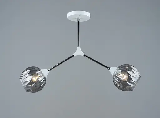 Декоративная люстра Sirius B A4160/2 CH+WT на 2 плафона