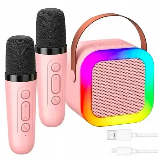 Колонка портативна з мікрофонами Winso K12 10 W RGB Bluetooth/USB microSD AUX