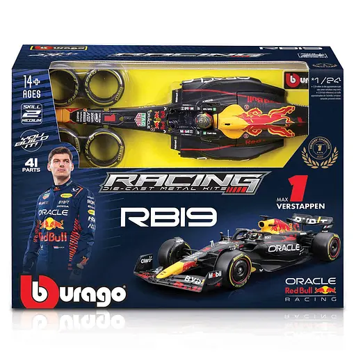 Авто-конструктор Bburago Oracle Red Bull Racing RB19 1:24 (18-28507) - фото 8