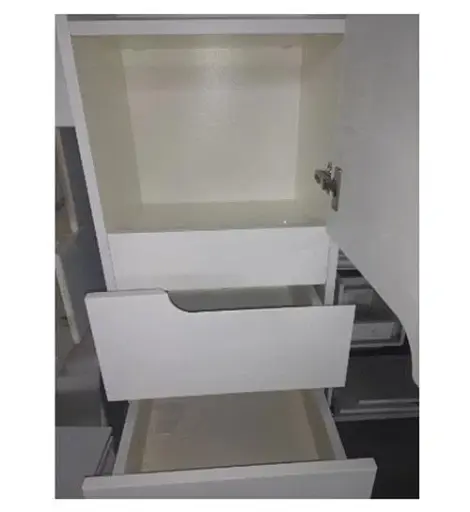 Пенал с корзиной для белья ПиК Симпл правый 40 см Белый 30412 - фото 7