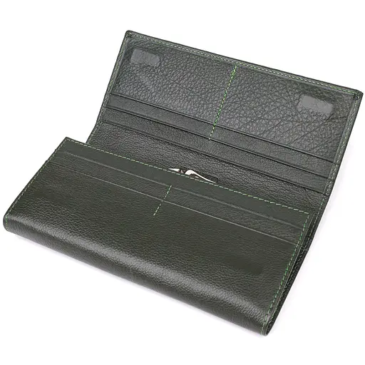 Кошелек в два сложения из натуральной кожи ST Leather 19х9х3 см acs0029693 - фото 6