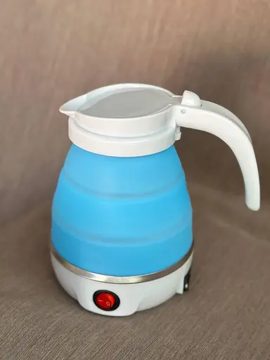 Дорожный складной мини электрочайник Edenberg EB-83596 600Вт Голубой - фото 2