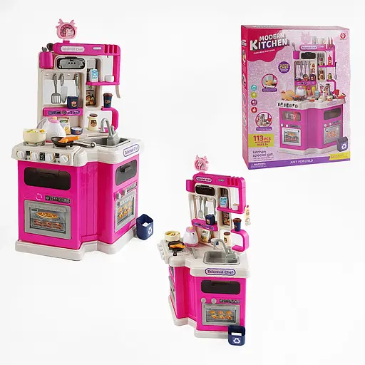 Кухня 922-181 висота 92 см, помпова подача води, парогенератор, звук, світло, 113 аксесуарів, в коробці (6967587401023) - фото 2