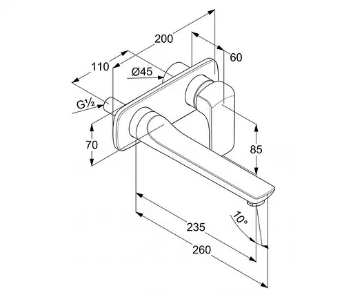 Смеситель для умывальника Kludi Ameo 412450575 - фото 2