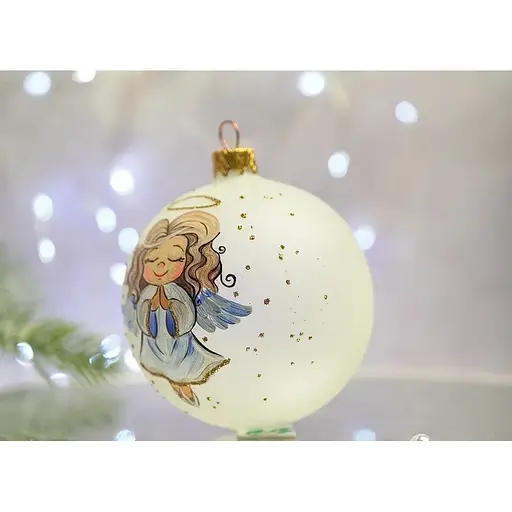 Ялинкова прикраса Санта Шоп Ангелики Розумниця скло (4820001112542) - фото 3
