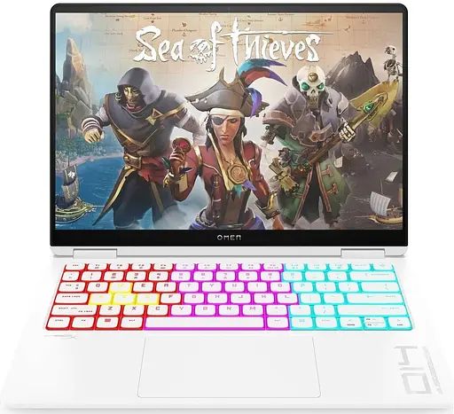 Ноутбук HP 14 OMEN Gaming 14-fb0022ua 14"2.8K OLED,400n/Ultra7-155H(4.8)/16Gb/SSD1Tb/GF RTX 4050,6GB /Пидсв/DOS/White (A49ZSEA) - фото 1