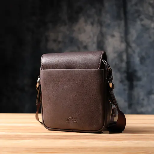 Сумка Tony Perotti из матовой зернистой натуральной кожи 14.5х16х3.5 см sum0028954 - фото 10