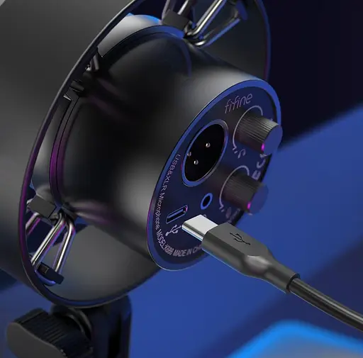 Мікрофон Fifine K688 XLR/USB Black (K688) - фото 6