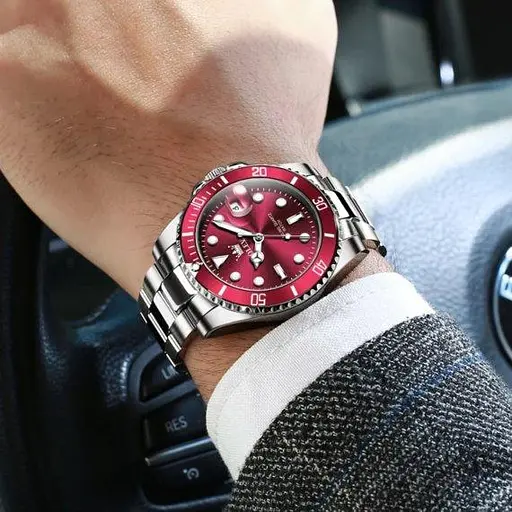 Часы мужские наручные Olevs Bordo - фото 6