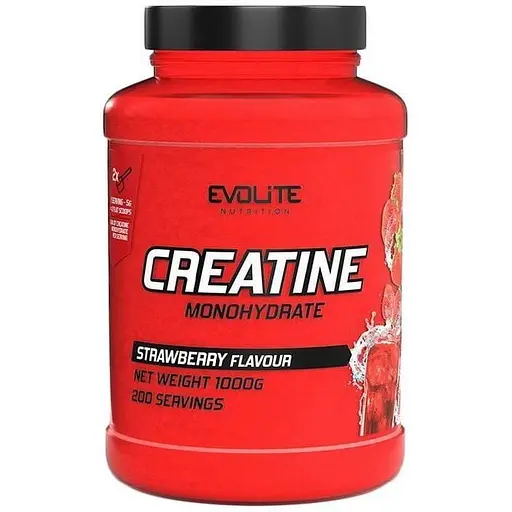 Креатин Evolite Nutrition Creatine Monohydrate 1 кг strawberry