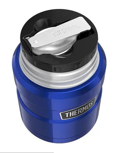 Термос пищевой Thermos Stainless King 710 мл Metallic Blue с ложкой - фото 2